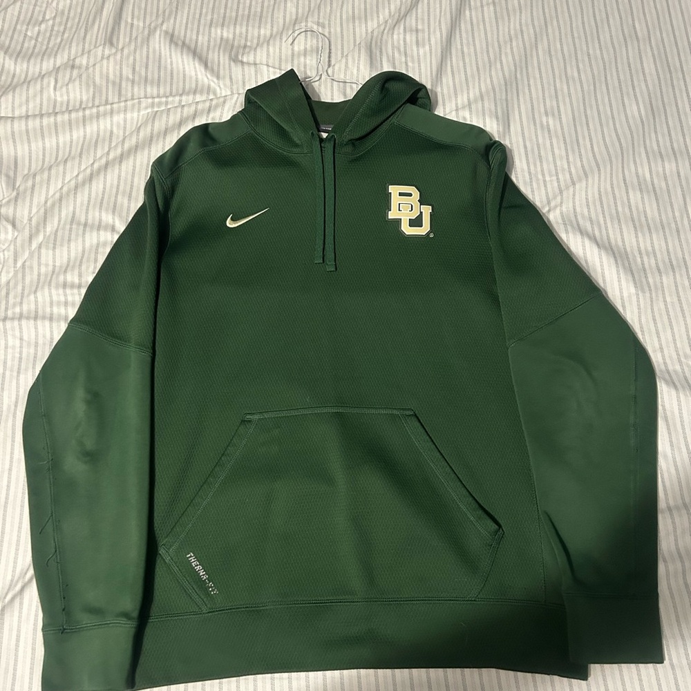 Nike Forest Green Baylor University Therma-Fit Pullover Hoodie